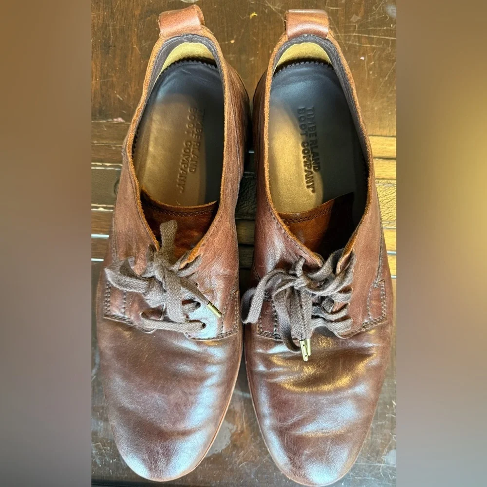 Timberland Boot Company Brown Leather Chukka Shoes Men’s 11 👞